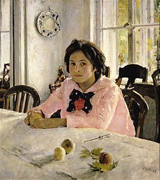 The girl with peaches  was the painting that inaugurated Russian Impressionism., Valentin Serov